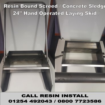 Resin Bound Screed sledge / Concrete Sledge / 24" Hand Operated Laying Skid / Resin Bound tools