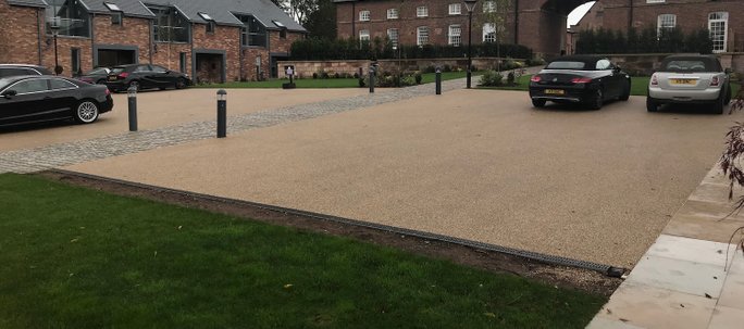 Commercial resin bound paving