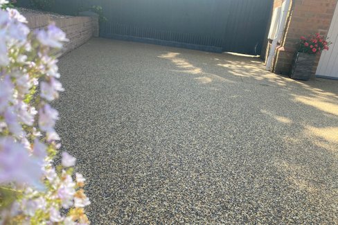 before picture of a resin driveway balackburn