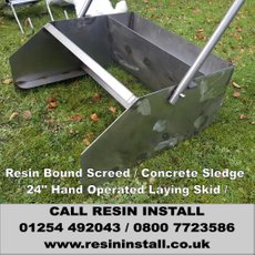 Resin Bound Screed sledge / Concrete Sledge / 24" Hand Operated Laying Skid / Resin Bound tools, resin install