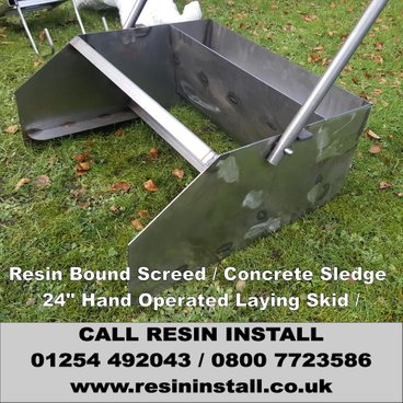 Resin Bound Screed sledge / Concrete Sledge / 24" Hand Operated Laying Skid / Resin Bound tools